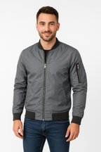 Men's bomber jacket windproof zip-up lightweight summer jacket