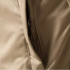 Men's bomber jacket full-zip windproof with ribbed trim, transition season outerwear