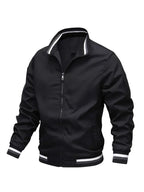 Men's windproof bomber jacket lightweight zip-up in multiple colors