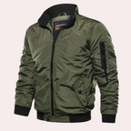 Men's bomber jacket windproof zip-up lightweight summer jacket in green, blue and black