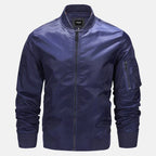 Men's bomber jacket zip-up windproof autumn spring military-inspired