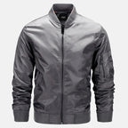 Men's bomber jacket zip-up windproof autumn spring military-inspired