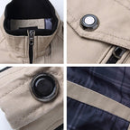 Men bomber jacket zip up cargo style in multiple colours