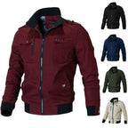 Men bomber jacket zip up cargo style in multiple colours