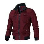Men bomber jacket zip up cargo style in multiple colours