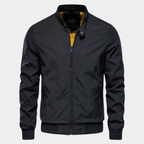 Men windbreaker bomber jacket zip up wind-resistant lightweight