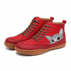 Women cat print winter boots with warm thermal lining sizes EU 35-43