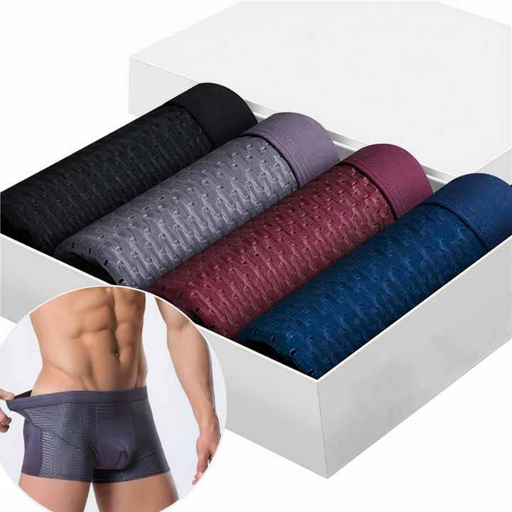 Men 10 Pack Bamboo Boxer Shorts breathable hypoallergenic multipack