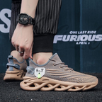 Men mesh sneakers breathable air mesh upper rubber outsole