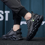 Men mesh sneakers breathable air mesh upper rubber outsole