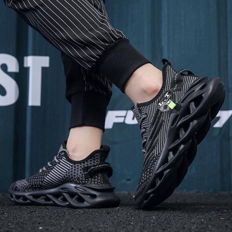 Men mesh sneakers breathable air mesh upper rubber outsole