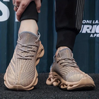 Men mesh sneakers breathable air mesh upper rubber outsole
