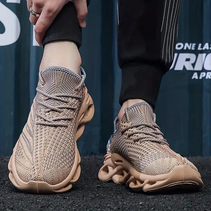 Men mesh sneakers breathable air mesh upper rubber outsole