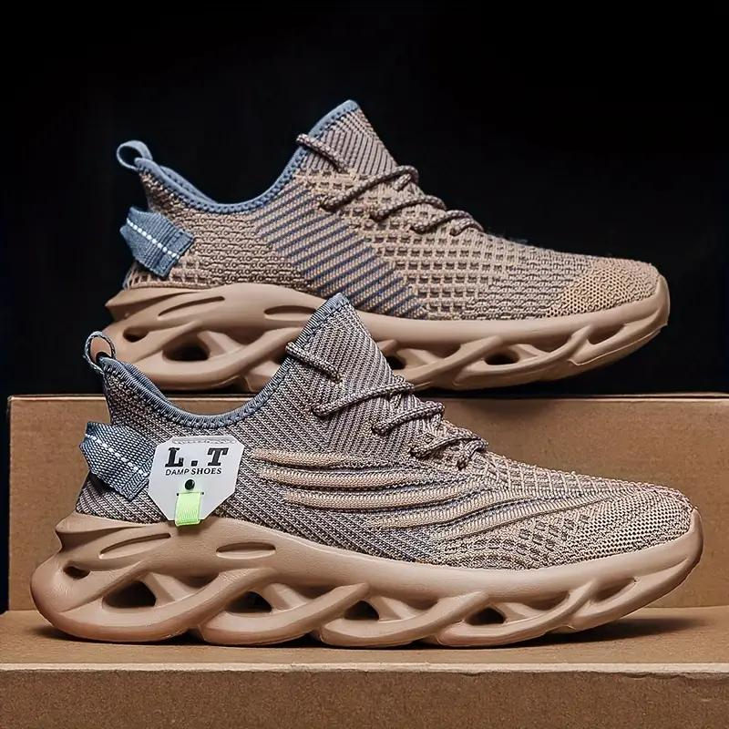 Men mesh sneakers breathable air mesh upper rubber outsole