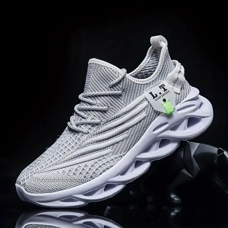 Men mesh sneakers breathable air mesh upper rubber outsole