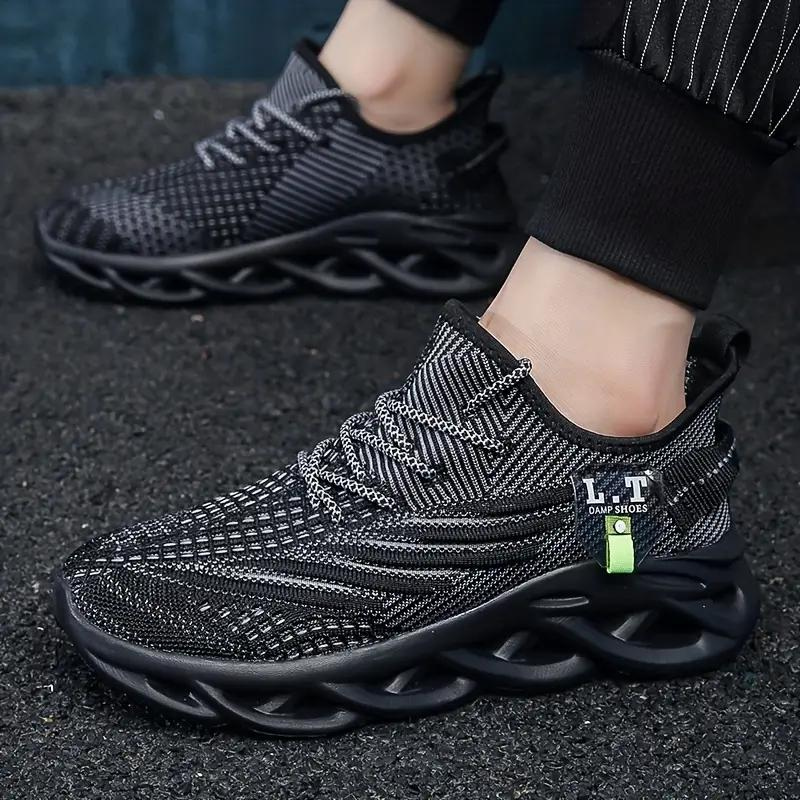 Men mesh sneakers breathable air mesh upper rubber outsole