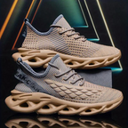 Men mesh sneakers breathable air mesh upper rubber outsole