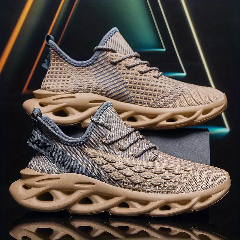 Men mesh sneakers breathable air mesh upper rubber outsole