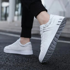 Men casual fashion sneakers in black and white colorways