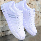 Men casual fashion sneakers in black and white colorways
