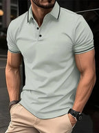 Men short sleeve polo shirt in multiple colors casual smart-casual