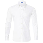 Men wrinkle free long sleeve dress shirt button up in multiple colors
