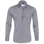 Men wrinkle free long sleeve dress shirt button up in multiple colors