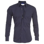 Men wrinkle free long sleeve dress shirt button up in multiple colors