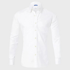 Men wrinkle free dress shirt collared button up in multiple colours