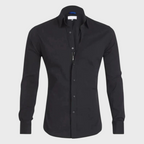 Men wrinkle free dress shirt collared button up in multiple colours