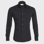 Men wrinkle free dress shirt collared button up in multiple colours