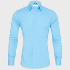 Men wrinkle free dress shirt collared button up in multiple colours