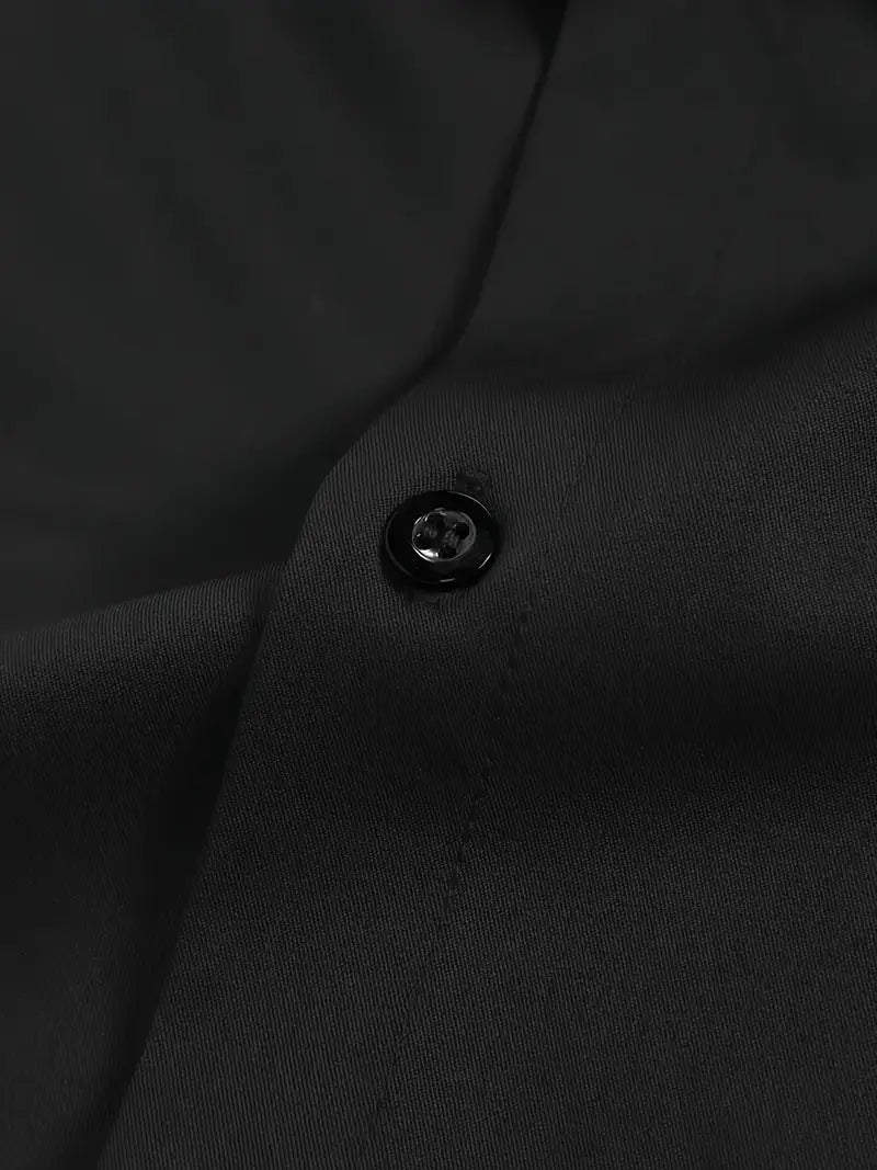 Men's wrinkle-free slim fit button-up dress shirt in multiple colors