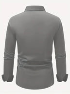 Men's wrinkle-free slim fit button-up dress shirt in multiple colors