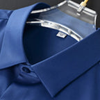 Men wrinkle free button down dress shirt long sleeve classic collar