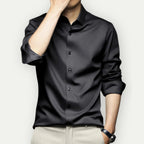 Men wrinkle free button down dress shirt long sleeve classic collar