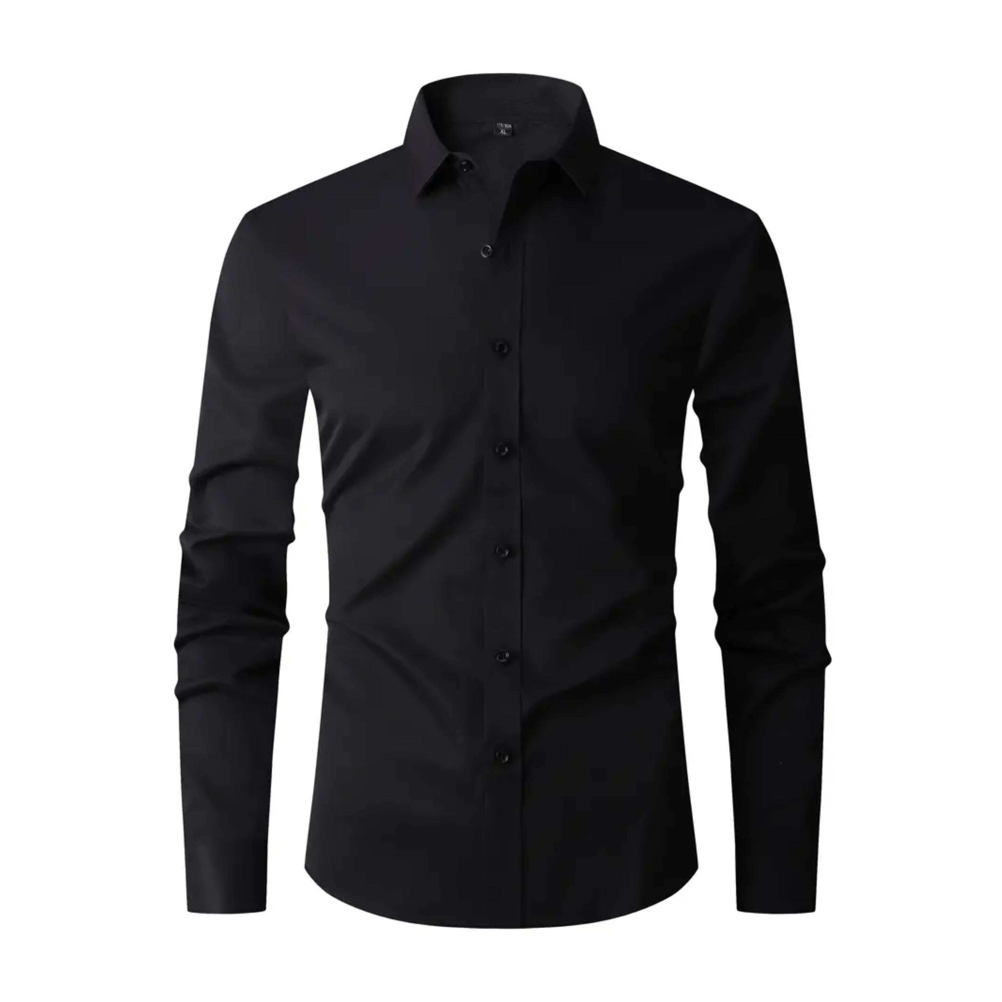Men wrinkle free slim fit button up shirt in multiple colors