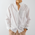 Men long sleeve button up shirt relaxed fit lightweight casual