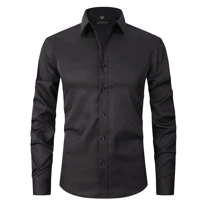 Men stretch Oxford button-up shirt wrinkle free, available in multiple colours