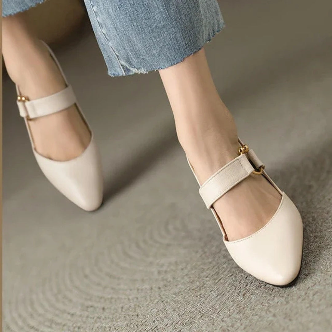 Women orthopedic comfort heels cushioned insole non-slip sole