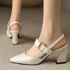 Women orthopedic comfort heels cushioned insole non-slip sole