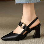 Women orthopedic comfort heels cushioned insole non-slip sole