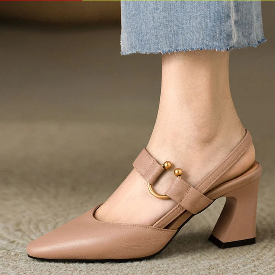 Women orthopedic comfort heels cushioned insole non-slip sole