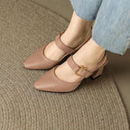 Women orthopedic comfort heels cushioned insole non-slip sole