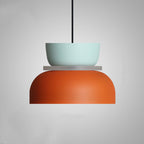Nordic dome pendant light dual-tone zinc alloy LED 1-light ceiling fixture