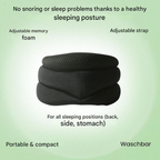 Foam neck support collar adjustable wrap with hook-and-loop closure