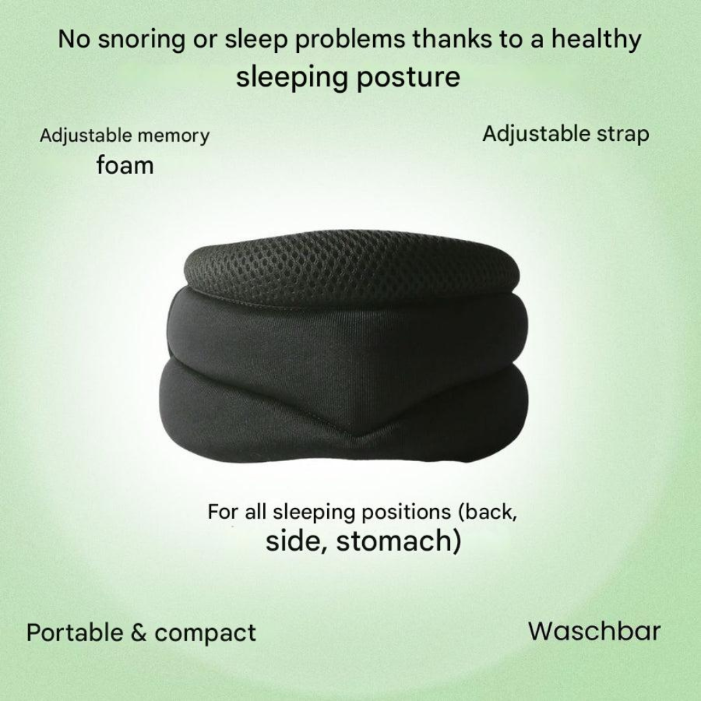 Foam neck support collar adjustable wrap with hook-and-loop closure
