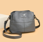 Women vegan leather handbag spacious structured design multiple colors