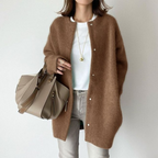 Women cotton cardigan long sleeve lightweight open front