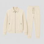 Men's Comfortable Lounge Set | Zip Jacket, Modern Fit